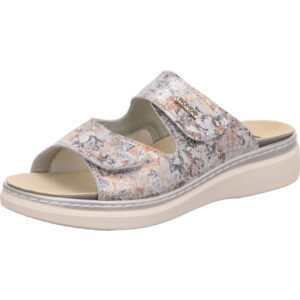 Rohde Sandalette Damen hellgrau mit weißer Sohle