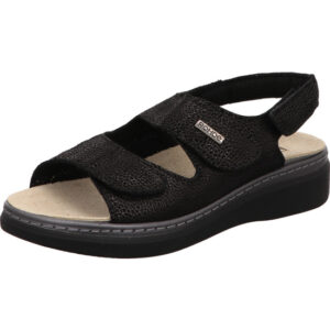 Rohde Sandalette Damen schwarz mit schwarzer Sohle