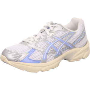 asics damen laufschuhe blau silber kombi schnürer gel 1130