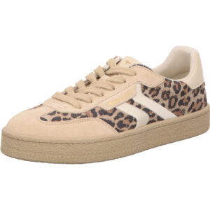 Tamaris Sneaker Damen Leoprint mit beiger Sohle