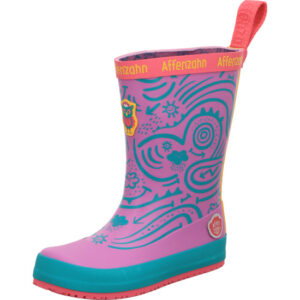 affenzahn mädchen regenstiefel vegan plashy eule lila gefüttert mit baumwolle