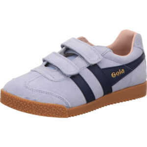 gola kinder sneaker blau leder kombi