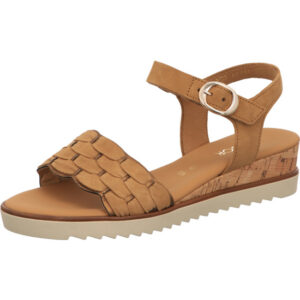 Gabor comfort Damen Sandalette braun mit heller Sohle