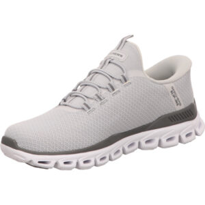 skechers herren sneaker light grey schlupfschuh glide step