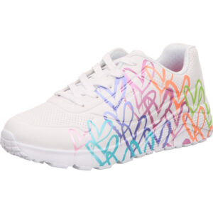 skecher mädchen sneaker uno lite schnürer weiss
