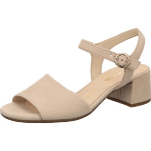Gabor comfort Damen Sandalette beige mit beigem Absatz