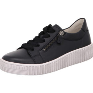 Gabor Damen Halbschuh dunkelblau mit weißer Sohle