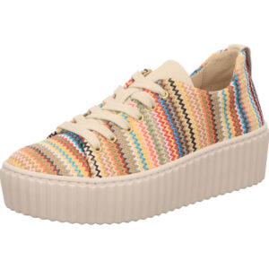 Gabor Damen Halbschuh bunt mit weißer Sohle