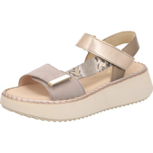 Gabor Damen Sandalette creme kombi mit weißer Sohle