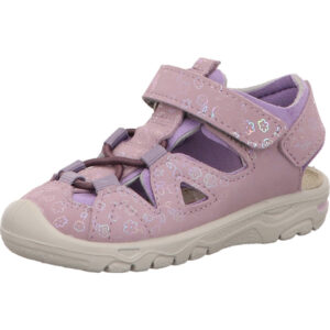 Ricosta Sandalette Kinder GARY misty/blueberry blumendruck silber