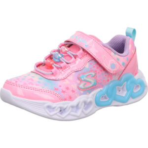 skechers mädchen sneaker klettverschluss pink infinite heart