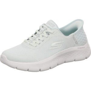 skechers damen schlupfschuhe grün go walk flex