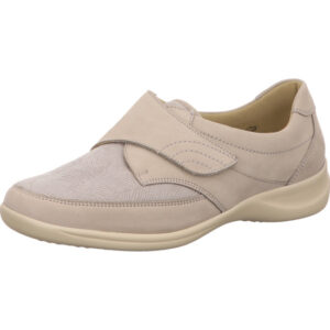 Lugina damen Halbschuhe stone Millu-S Klettverschluss
