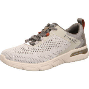 Bugatti Herren Schnürschuh halb offwhite mit weißer Sohle