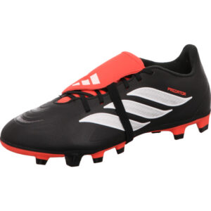 adidas predator club schwarz mit rot kombi mit Rasensohle