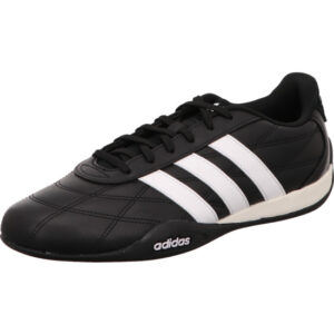 adidas adipista schwarz mit weißen Adidas Streifen und falcher Sohle herren sneaker