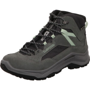 Lowa VENTIERRA GTX QC Ws hoher Damen Wanderschuh grau/rauchgrün mit grauer Sohle