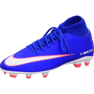 nike superfly 10 fussballschuhe blau weiß orange kombination mit Stollensohle
