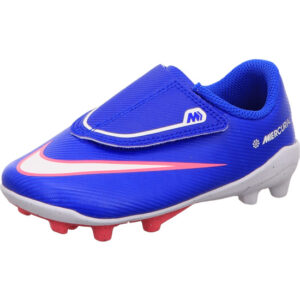 nike jr vapor 16 club fussballschuhe blau weiß orange kombination mit Stollensohle