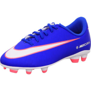 nike jr vapor 16 club kinder fussballschuhe blau weiß orange kombi mit Stollensohle