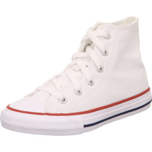 converse ct core hi kinder hoch  sneaker weiss und weiße Sohle mit roten Streifen