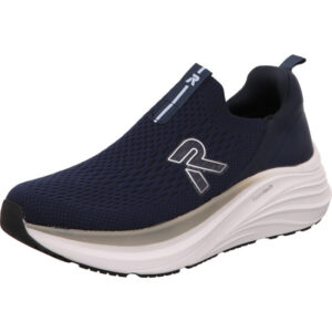 Rieker Damenschuh dunkelblau mit weißer Sohle