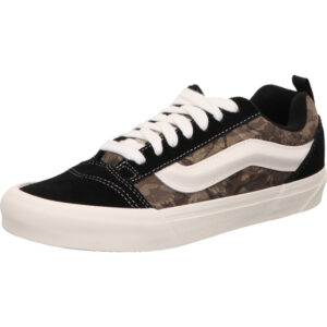 vans herren sneaker knu skool camouflage schwarz und heller Sohle