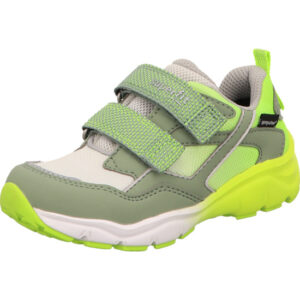 Superfit Kinderschuh grün gelb kombi mit heller Sohle