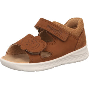 Superfit Kinderschuh Sandale braun mit weißer Sohle