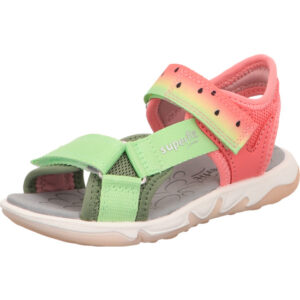 Superfit Kinderschuh Mädchen hellgrün rosa kombi mit heller Sohle