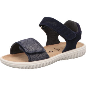 Superfit Kinderschuh Mädchen Sandale dunkelblau kombi mit heller Sohle