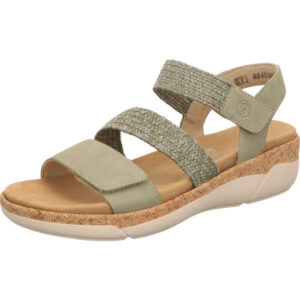 Remonte Sandelette Damen olive kombi mit weißer Sohle