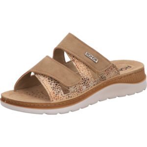 Rohde Sandalette Damen natur kombi mit weißer Sohle