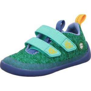 affenzahn halbschuh jungen knit happy paradiesvogel grün klettverschluss