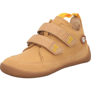 affenzahn halbschuh jungen leder busddy tiger klettverschluss curry