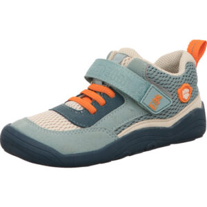 affenzahn halbschuhe vegan cheerly grün petrol jungen klettveschluss meshmix