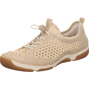 Rieker Halbschuh Damen creme mit heller Sohle