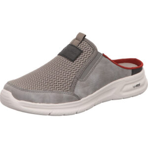 Rieker Herren Clogs grau kombi mit weißer Sohle