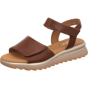 Gabor comfort Damen Sandalette camel mit heller Sohle