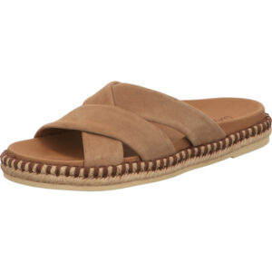 Gabor Damen Pantolette braun mit weißer Sohle