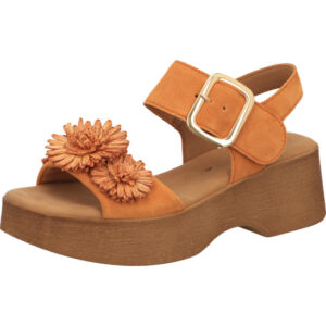 Gabor Damen Sandalette softrosa mit brauner Sohle