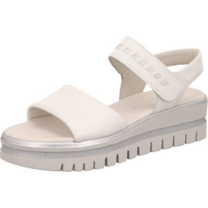 Gabor Damen Sandalette weiß mit weißer Sohle