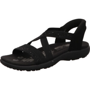 skechers damen sandale black reggae slim