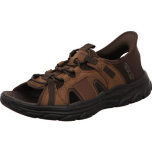 skechers revolted ss braun schlupfsandale