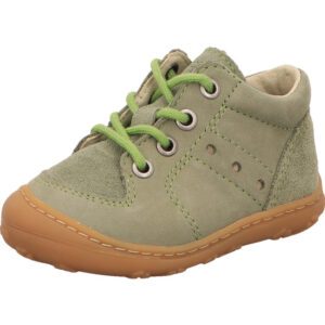ricosta jungen lauflernschuhe remy grün kombi schnürer nubuk