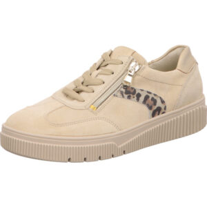 lugina k sansa beige lightgold schnürer damen sneaker