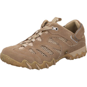 Allrounder Damen Halbschuh Schnürer mit Klett natur mit heller Sohle