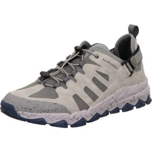 Allrounder Herren Schnürschuh halb weiß mit grau und weiß blauer Sohle