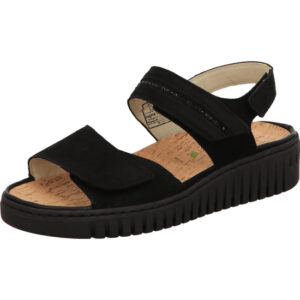 lugina k valerie nubuk schwarz klettverschluss