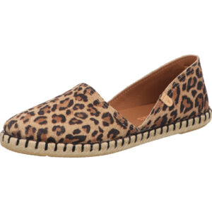 Verbenas Damen Espadrilles leoprint mit heller Sohle